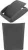 A dark gray trash can with a lid is shown in two parts against a white background. Produktbild-Vorschau