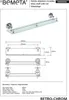 Mensola in vetro Bemeta Retro con barra da 600 mm, vetro Anteprima dell’immagine prodotto 3