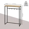 eluno Table console en métal noir mat avec 1 tablette en Voir les images du produit 7