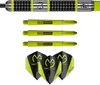 A set of darts and accessories, including the dart barrels, shafts, and flights. Produktbild-Vorschau