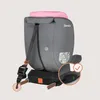 Rear view of a car seat with safety harness and Isofix connectors. Produktbild-Vorschau