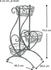 DanDiBo Blumentreppe Metall Grau 75 cm Blumenständer mit 3 Produktbild-Vorschau 2