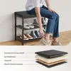 Mondeer Banc à chaussures avec étagères grillagées et Voir les images du produit 6