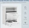 PawHut skrinka na krmivo pre psov s 2 miskami z Náhľad obrázku produktu 4
