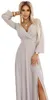 Numoco Abito da festa donna Nela beige M Anteprima dell’immagine prodotto 8