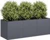 vidaXL Fioriera antracite 120 x 40 x 40 cm Acciaio laminato Anteprima dell’immagine prodotto 2