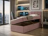 NORDELO Boxspringbett INCANTO 120x200 cm AMOR Velvet Rosa Produktbild-Vorschau 2