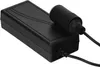A black AC/DC voltage converter adapter with a car charger plug. Produktbild-Vorschau