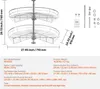 A diagram showing a two-tier corner cabinet organizer with dimensions and specifications. Anteprima dell’immagine prodotto