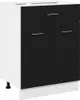 vidaXL Hängeschrank Schwarz Eichen-Optik 60 x 46 x 81,5 cm Produktbild-Vorschau 1