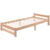 Einzelbett mit Kopfteil, 90x200 cm, Massivholzbett aus Produktbild-Vorschau 2