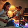Two young women playing guitars in a room with mood lighting. Produktbild-Vorschau
