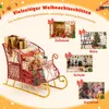 COSTWAY Schlitten Deko für Weihnachten, Weihnachtsschlitten Produktbild-Vorschau 6