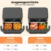 Eine multifunktionale Heißluftfritteuse mit Dual Zone Produktbild-Vorschau