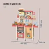 Coemo Kinderküche Susi Spielküche mit 38 tlg. Zubehör Farbe Produktbild-Vorschau 6