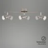 LED Deckenleuchte 3 dreh- & schwenkbar inkl. GU10 3W nickel Produktbild-Vorschau 3
