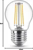 Philips Filament-Kerzenlampe, transparent 40W P45 E27 x2, Produktbild-Vorschau 4
