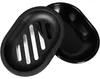 Lot de 2 supports pour savon, en plastique noir, faciles à Voir les images du produit 6