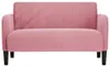 vidaXL Sofa dwuosobowa różowa 109 cm aksamitna Podgląd zdjęcia produktu 3