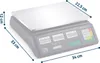 Bilancia commerciale elettronica da 40 kg Humberg MH-190 Anteprima dell’immagine prodotto 6