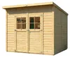 Alpholz Gerätehaus Alster 251x254cm Naturbelassen mit 19mm Produktbild-Vorschau 10