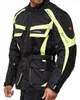 Motorradanzug Herren Set Schwarz Neon Racing Biker Jacke Produktbild-Vorschau 4