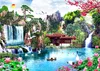 WOODEN CITY puzzle in legno cascate nel giardino giapponese Anteprima dell’immagine prodotto 2