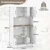 COSTWAY Küchenschrank, Buffetschrank, Hochschrank mit Produktbild-Vorschau 3