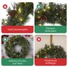 Meisterhome ® Künstlicher Weihnachtskranz Adventskranz für Produktbild-Vorschau 5