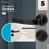 DOMINO Türgriff Drückergarnitur WC - Bad Set | Rund-Rosette Produktbild-Vorschau 6