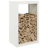 vidaXL Stojak na drewno opałowe biały 60x40x100 cm stalowy Podgląd zdjęcia produktu 3
