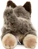 Kuscheltier Wolf liegend grau/beige 20 cm Plüschwolf Produktbild-Vorschau 2