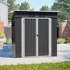 Metall Gerätehaus mit Pultdach Fundament Schuppen Produktbild-Vorschau 2