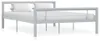 vidaXL Bettgestell Grau und Weiß Metall 120x200 cm Produktbild-Vorschau 6