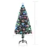 vidaXL Sapin de Noël avec éclairage et support 120 cm fibre Voir les images du produit 8