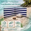 Lantigo Strandparavent Klassische Streifen 4m Windschutz Produktbild-Vorschau 9