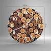 Wanduhr - Rund - Glasuhr - Knoten Baum Stamm - 30x30cm - Produktbild-Vorschau 3