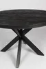 Zita Home Esstisch 120cm rund echtes Massivholz Schwarz mit Produktbild-Vorschau 3