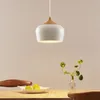 Lindby Hängeleuchte Vilsera, weiß, Metall/Holz, 26 cm, E27 Produktbild-Vorschau 3