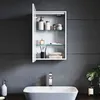 SONNI Kovová zrkadlová skrinka s LED osvetlením 38x60x14 Náhľad obrázku produktu 2