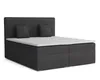 Boxspringbett BOSTON 180x200 cm Velour Kronos 34 Anthrazit Produktbild-Vorschau 1