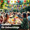 1x Wimpelkette Stoff 100 Meter bunt Girlande zum Aufhängen Produktbild-Vorschau 4