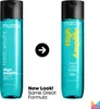 Two bottles of Matrix Total Results High Amplify Shampoo are shown side-by-side, with an arrow indicating a change from the old packaging to the new. Text below reads 'New Look! Same Great Formula.' Produktbild-Vorschau
