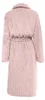 Eleganzzz Teddy Rippfleece Bademantel – hellrosa - L Produktbild-Vorschau 2