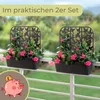 2er Set Blumenkasten Balkon Balkonkasten mit Spalier Produktbild-Vorschau 7