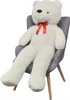 vidaXL Ours en peluche doux XXL blanc 160 cm Voir les images du produit 3