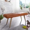 Banc SALIM cuir de chèvre / bois massif Banc 117x51x38 cm Voir les images du produit 11