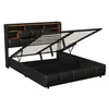INONEFT Polsterbett 140x200cm mit LED und USB, Doppelbett, Produktbild-Vorschau 11