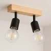 MasterLED Deckenstrahler - E27, 2 flammig, Schwarz, Holz, Produktbild-Vorschau 4