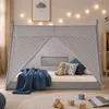 Homestyle4u Kinderbett 90x200 Hausbett Tipi Bett Holzbett Produktbild-Vorschau 4